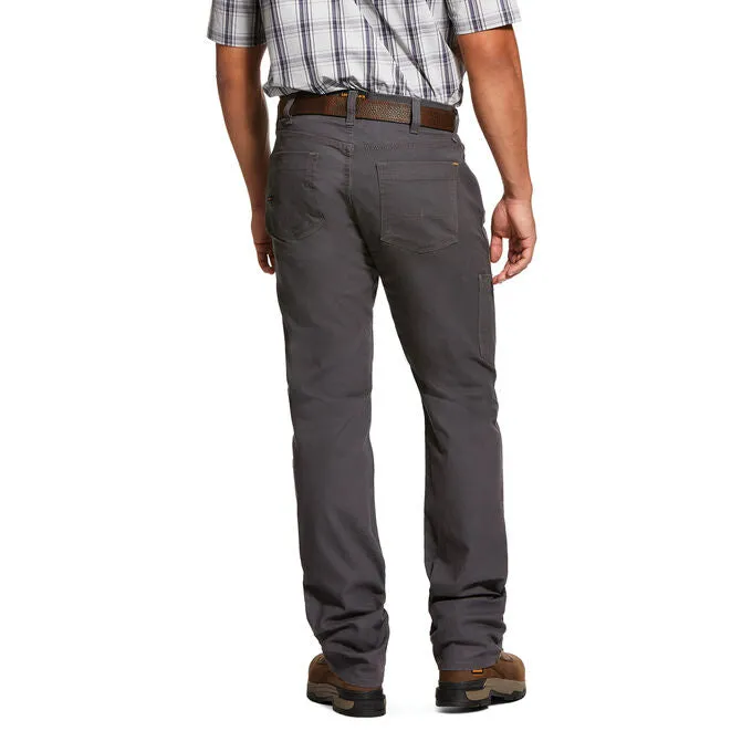 Ariat 10030250 Gray Rebar M4 Low Rise DuraStretch Made Tough Stackable Rebar Straight Leg Pant