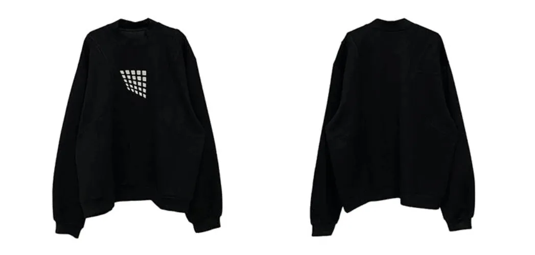 Artistic Flair Oversized Embroidery Sweatshirt