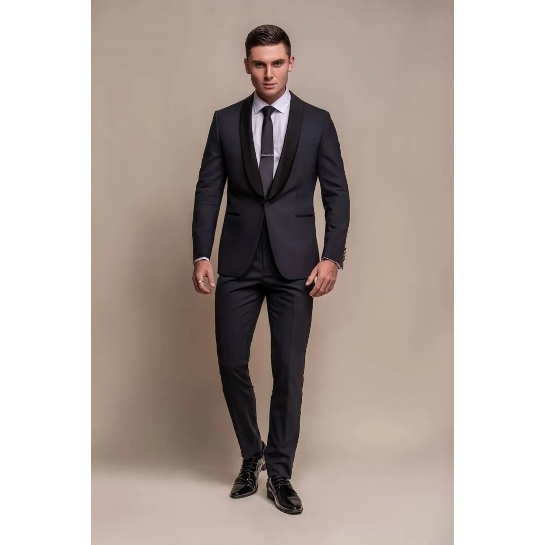 Aspen - Men's Navy Tuxedo 2 Piece Wedding Suit