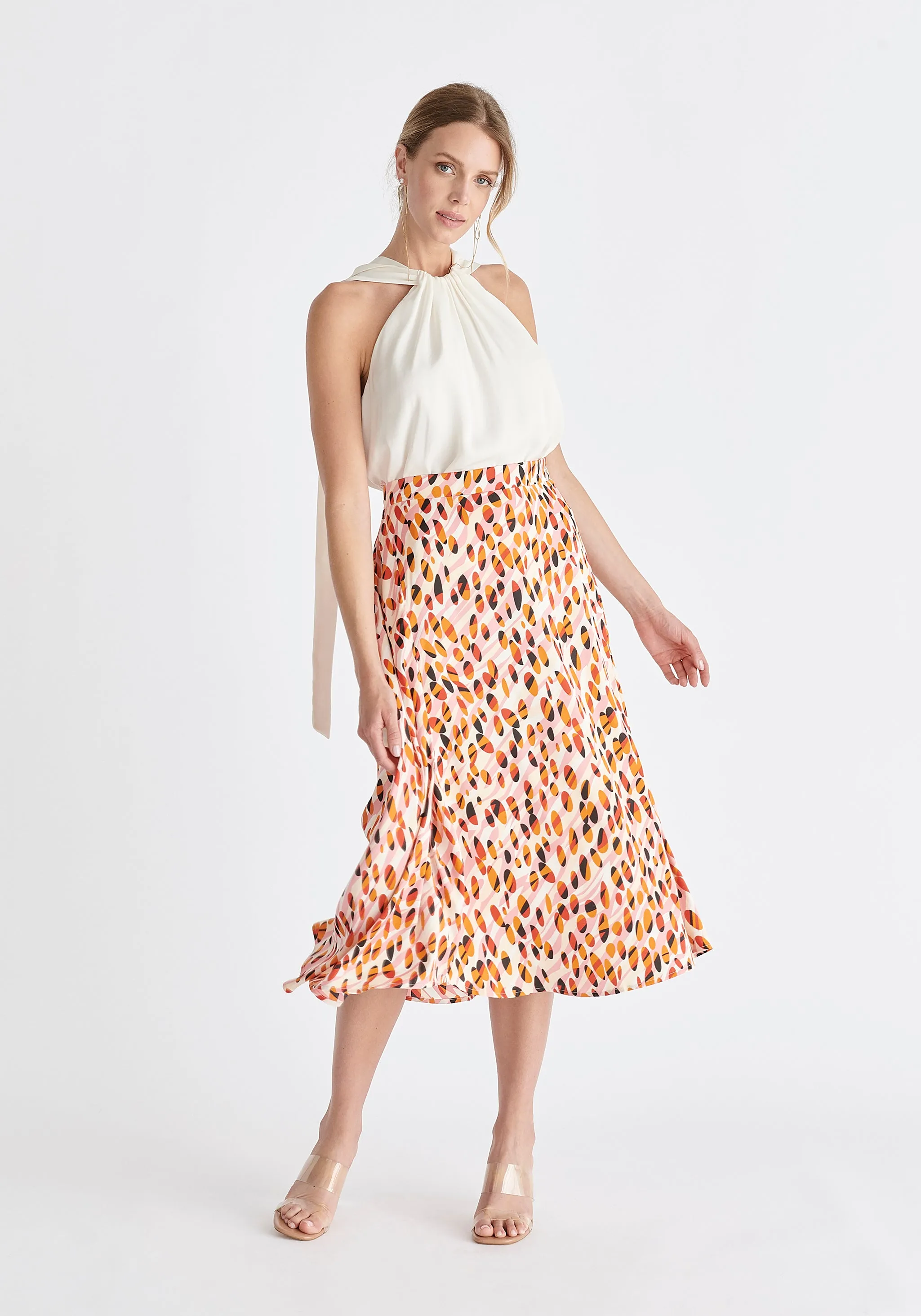 Asymmetric Hem Skirt