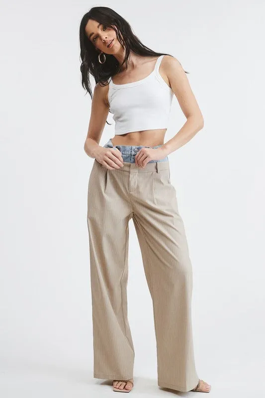 Beige Billie Trousers