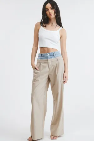 Beige Billie Trousers