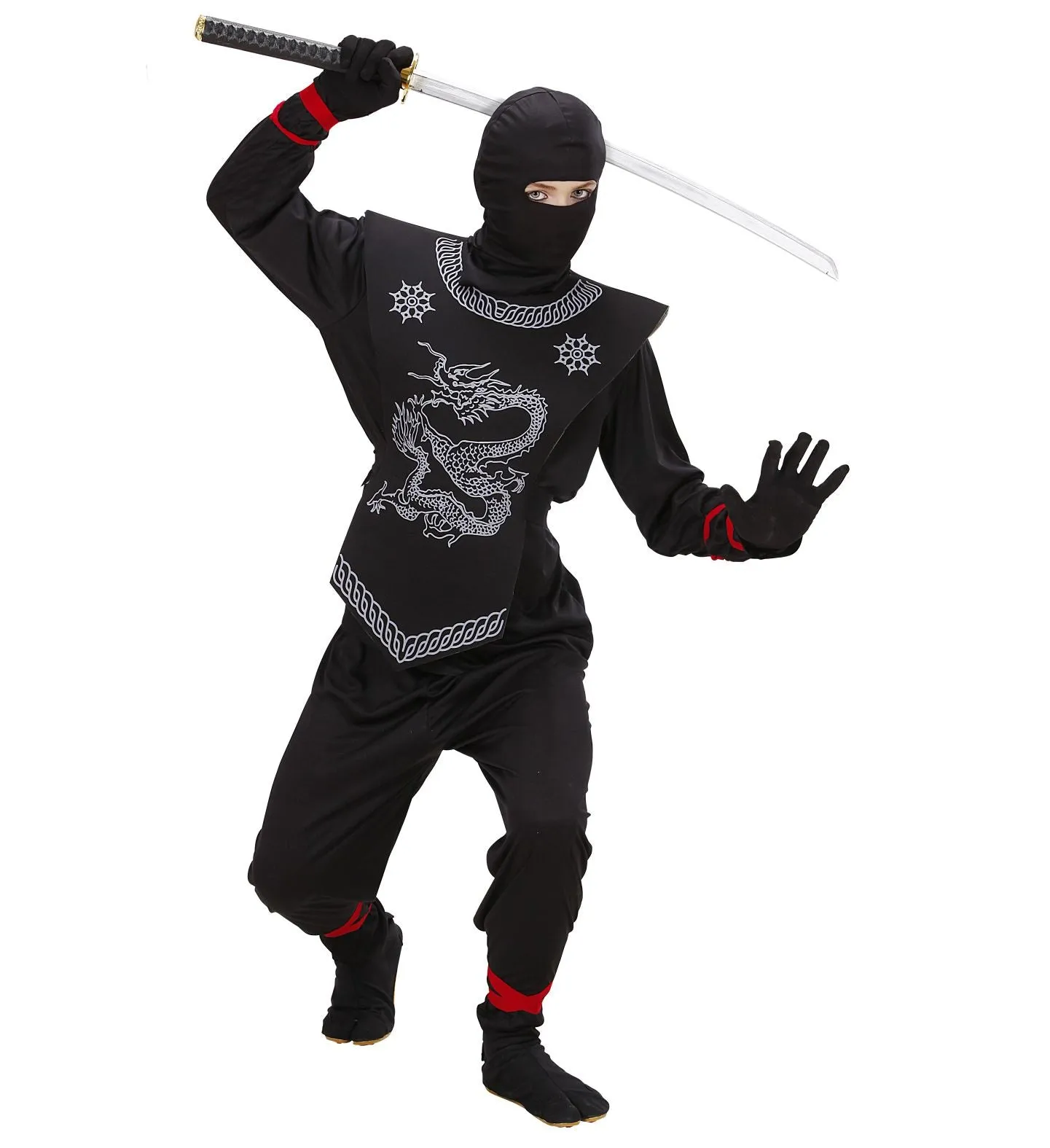 Black Dragon Ninja Costume Boys