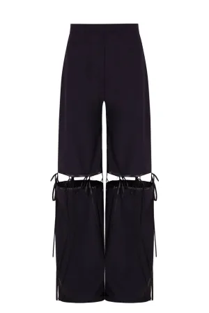 BLACK MULTI BOW PANTS