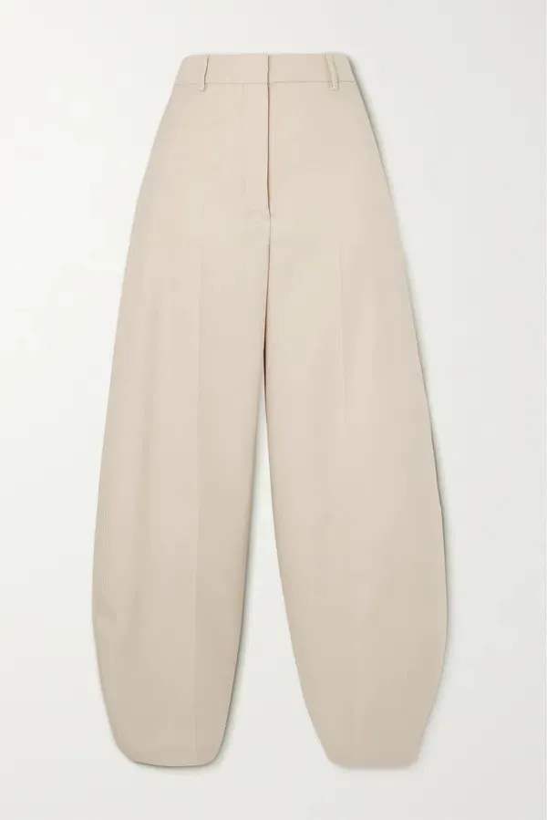 By Malene Birger Carlien High Waisted Tapered Twill Trousers