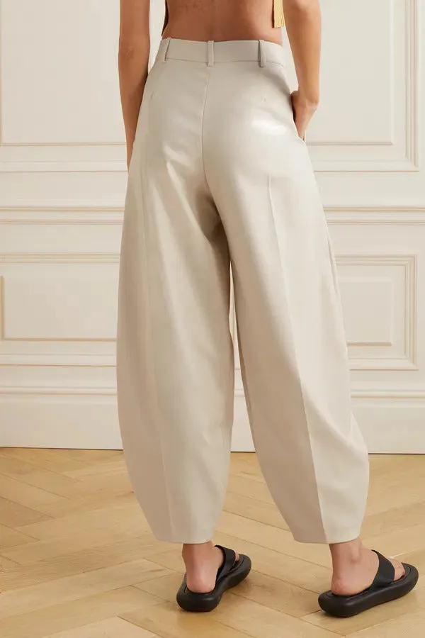 By Malene Birger Carlien High Waisted Tapered Twill Trousers