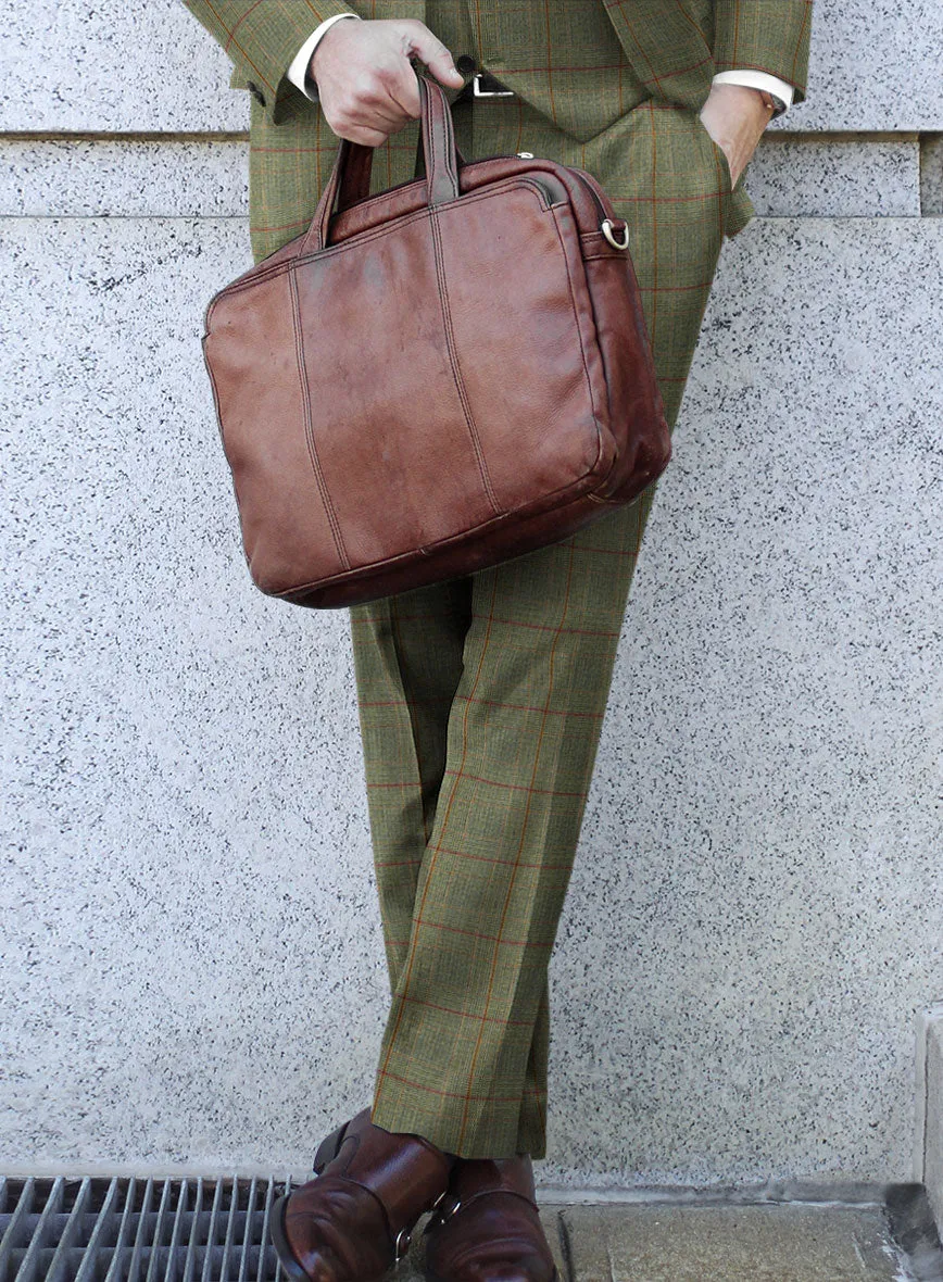 Caccioppoli Omari Glen Green Wool Pants