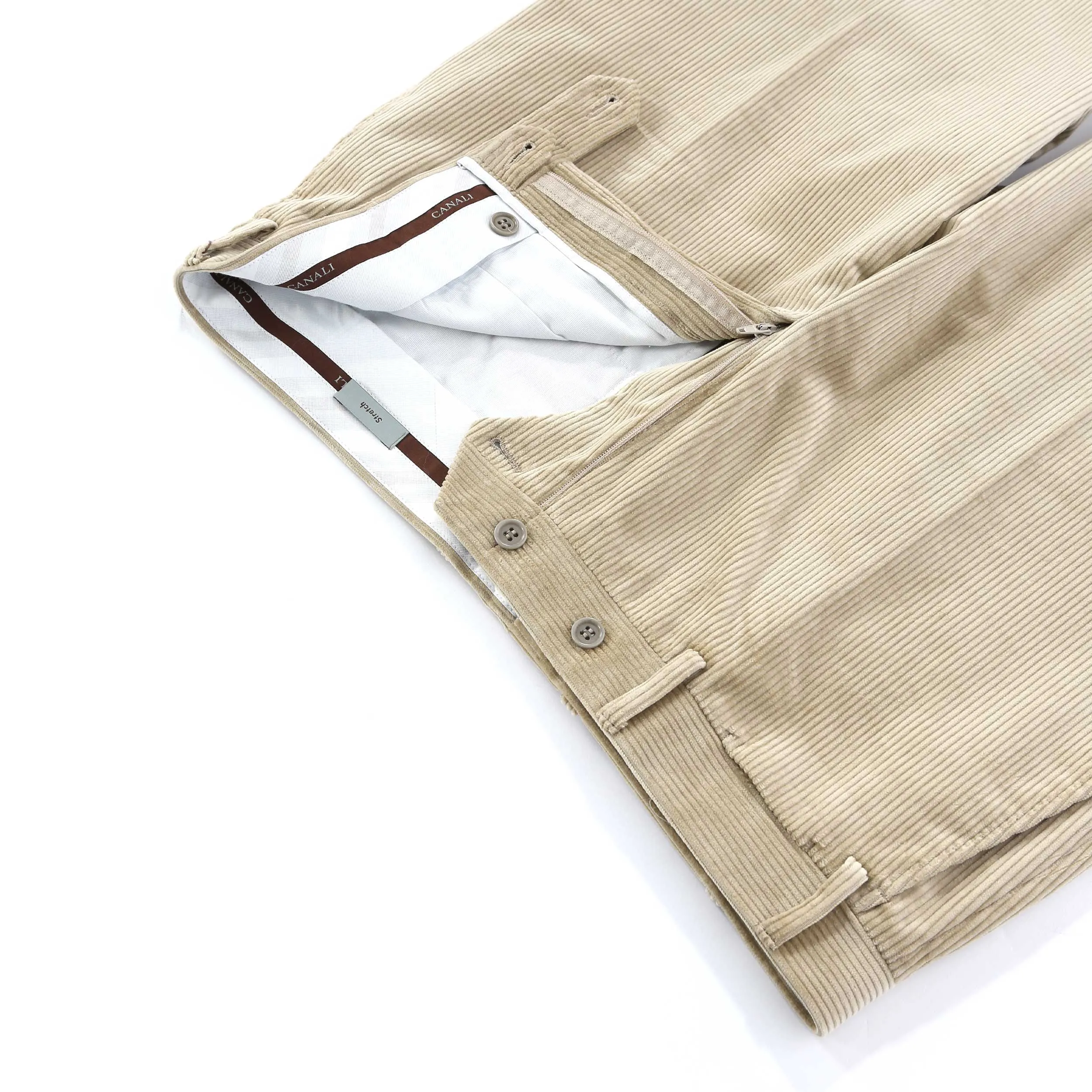 Canali Cord Trouser in Beige