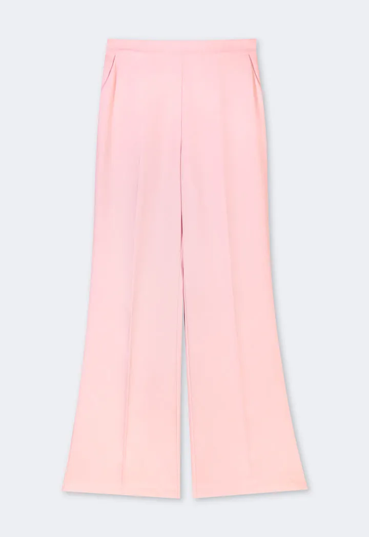 Choice High Low Straight Cut Trousers Blush