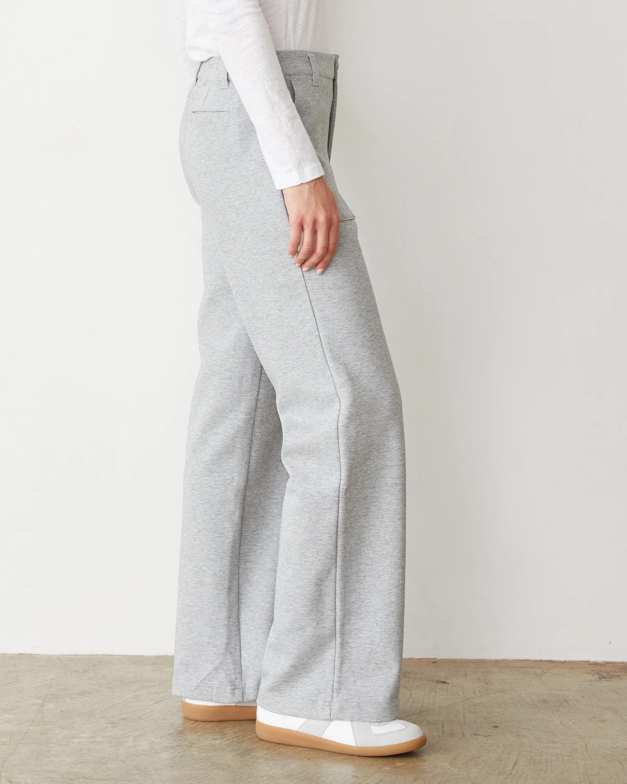 Cotton Knit Patch Pocket Pant