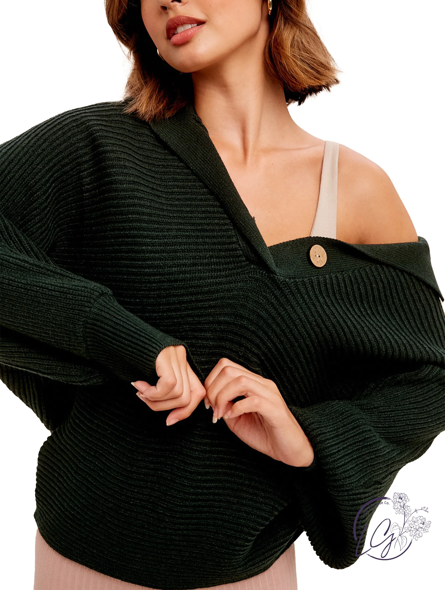 Cozy Collar Sweater Top