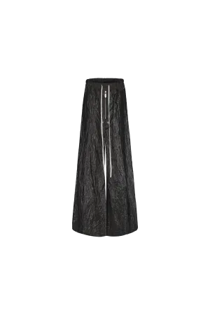 Disark Textured Pleated Wide-leg Pants