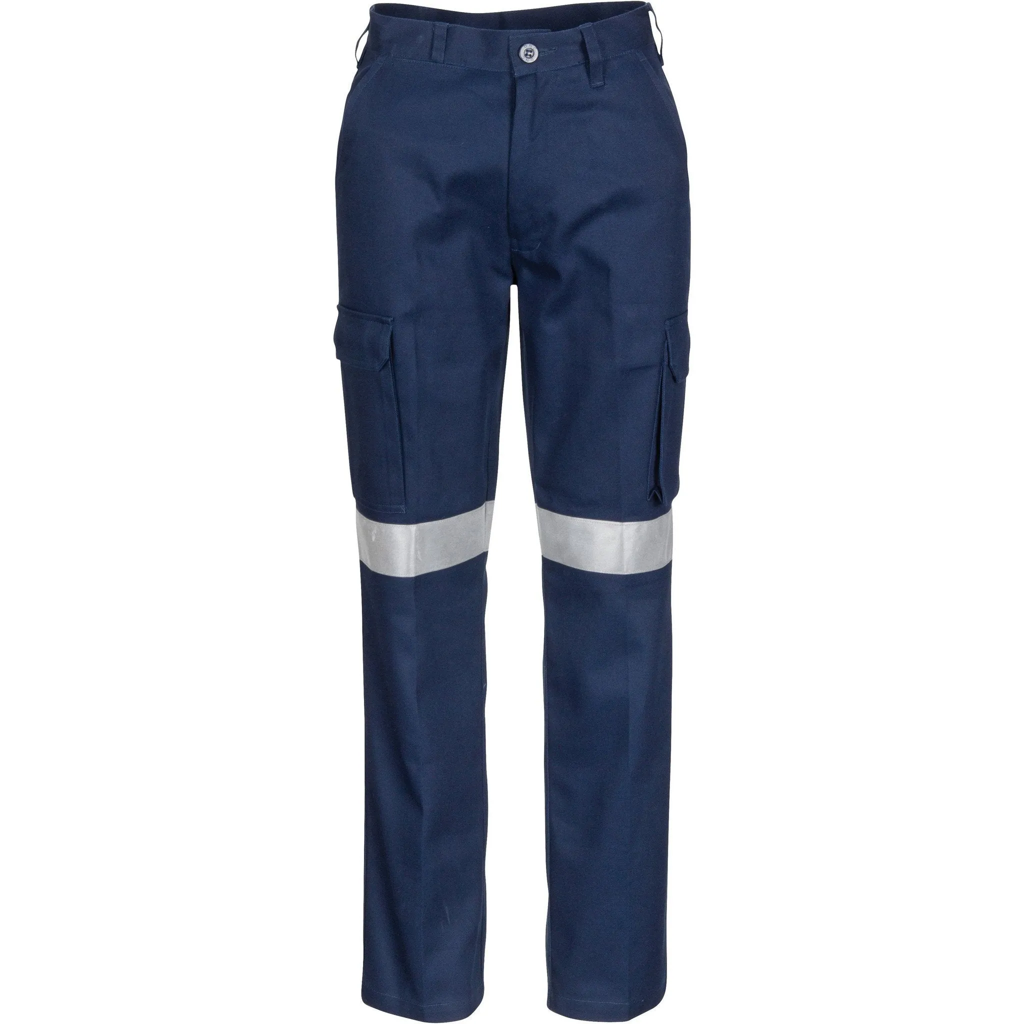 DNC Ladies Cotton Drill Cargo Pants With 3M Reflective Tape (3323)