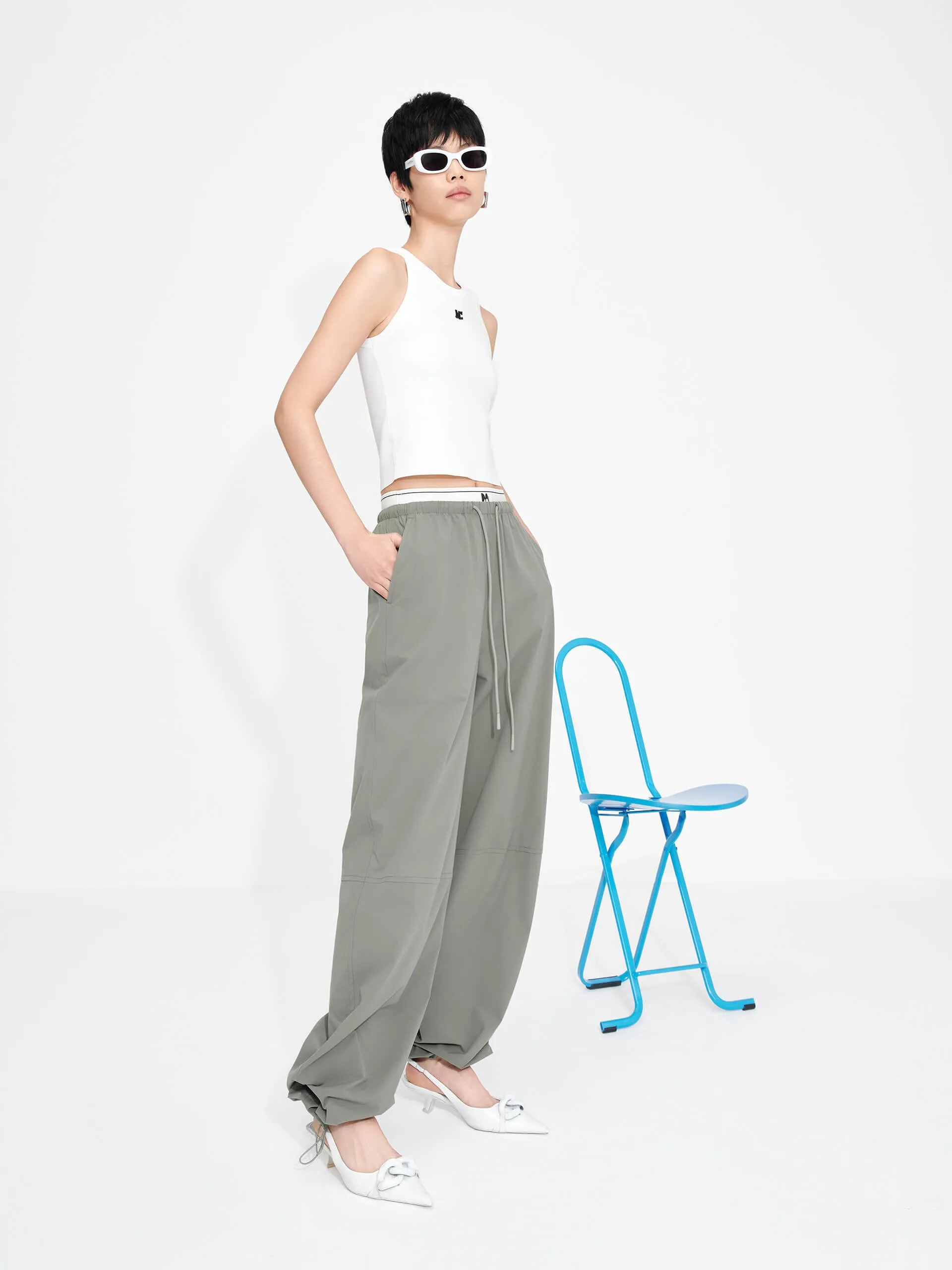 Drawstring Track Pants