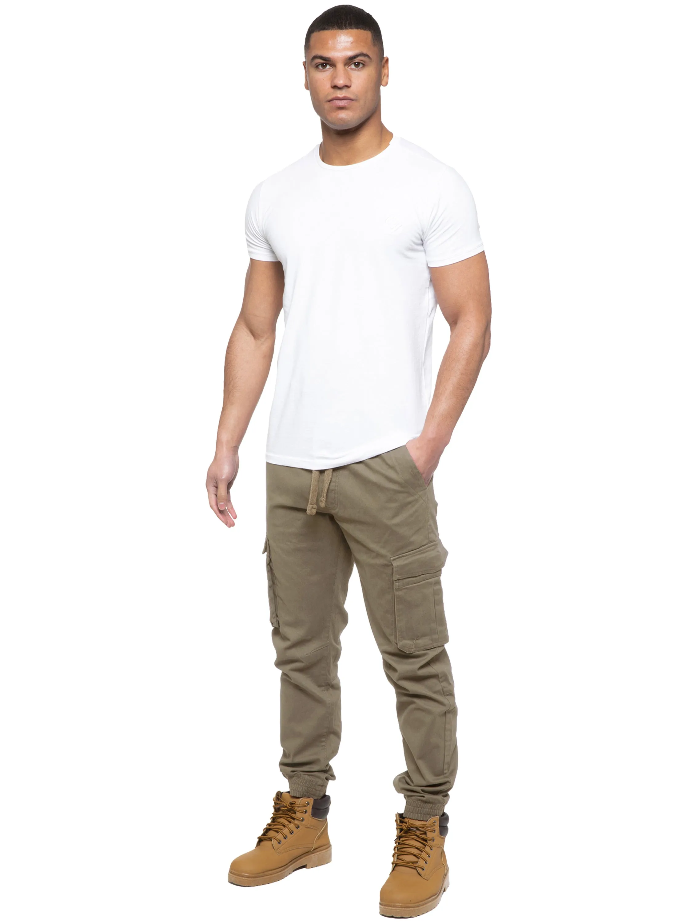 Enzo | Mens Cargo Jogger Jeans