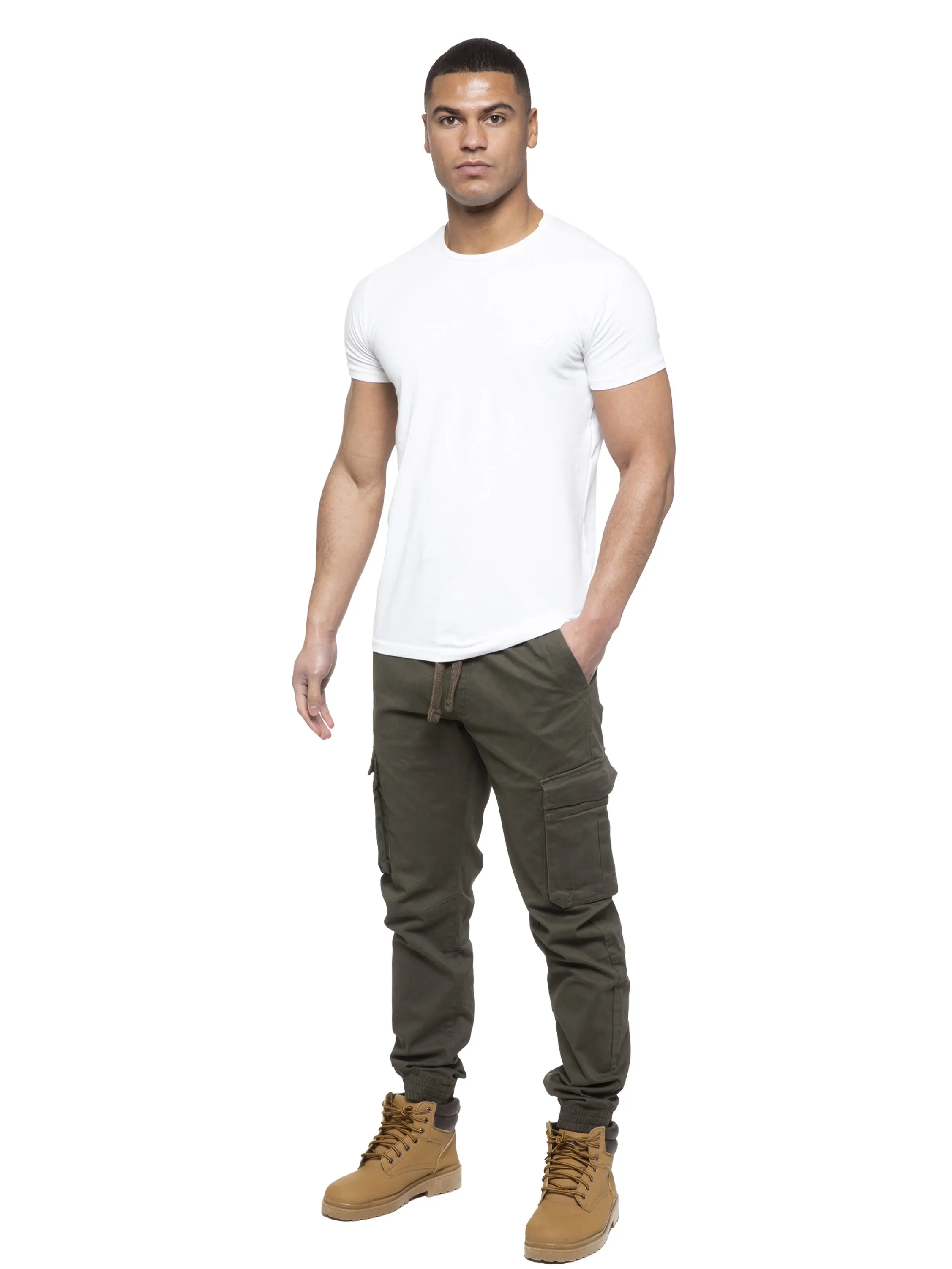 Enzo | Mens Cargo Jogger Jeans