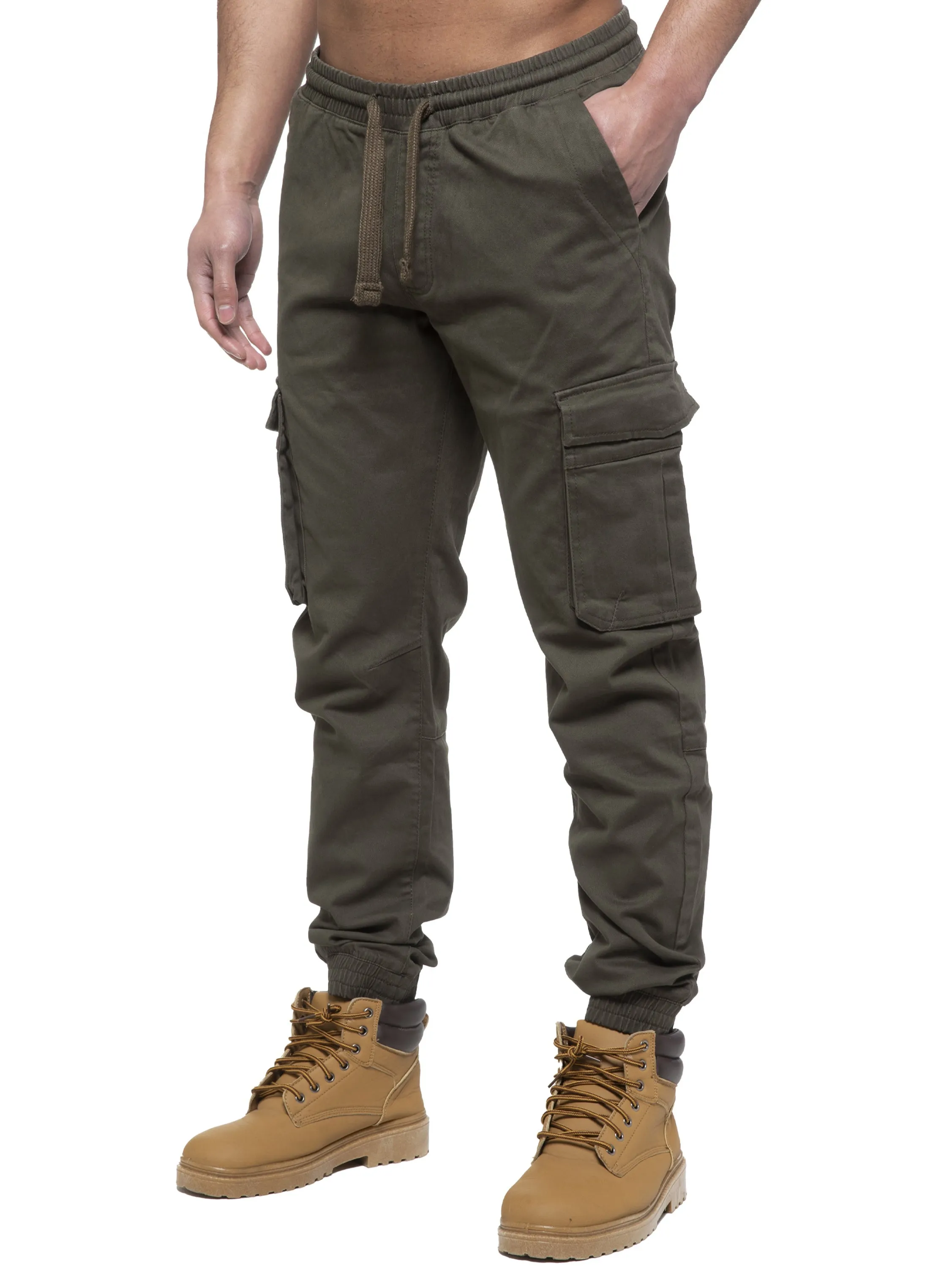 Enzo | Mens Cargo Jogger Jeans