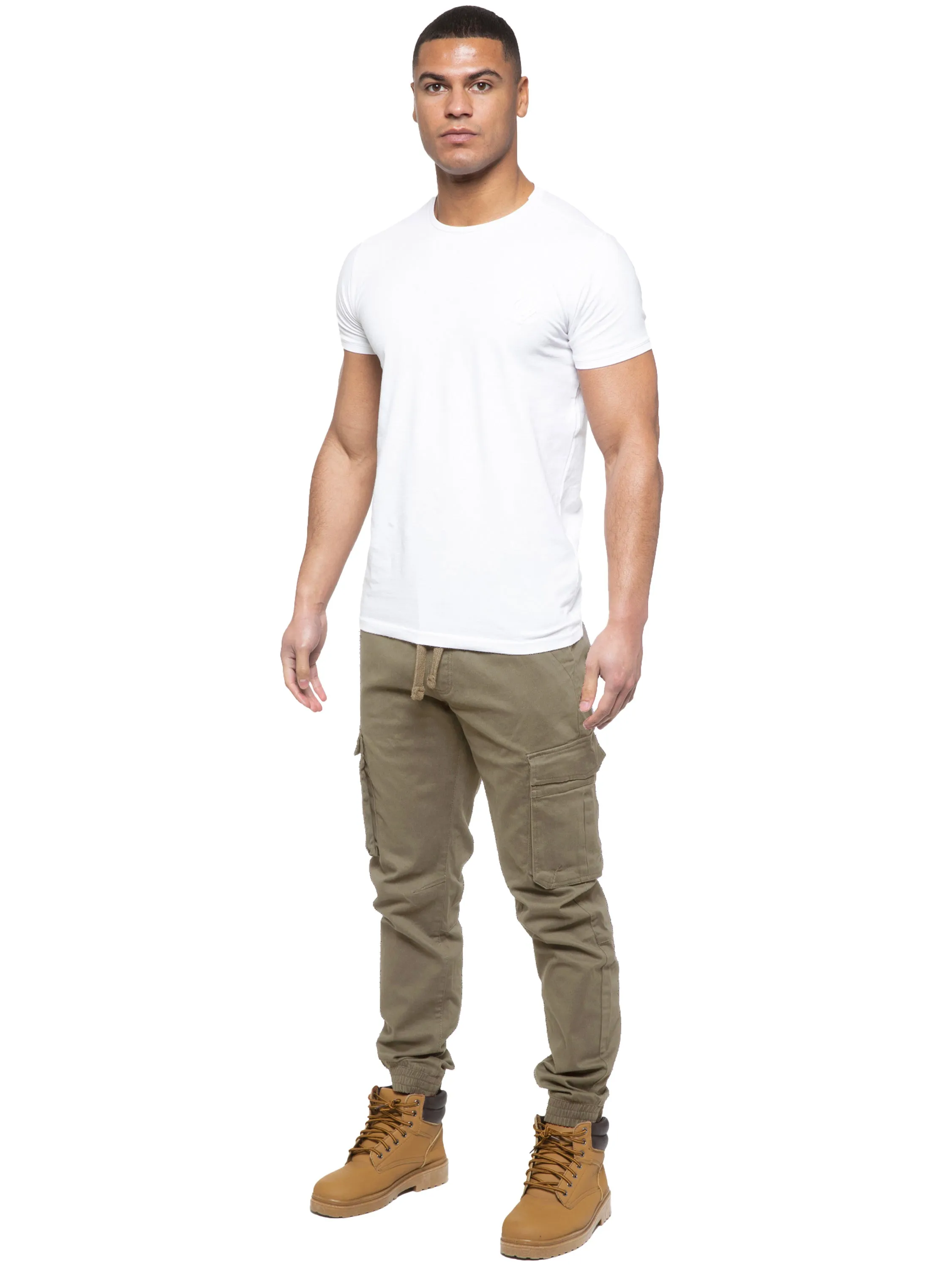 Enzo | Mens Cargo Jogger Jeans