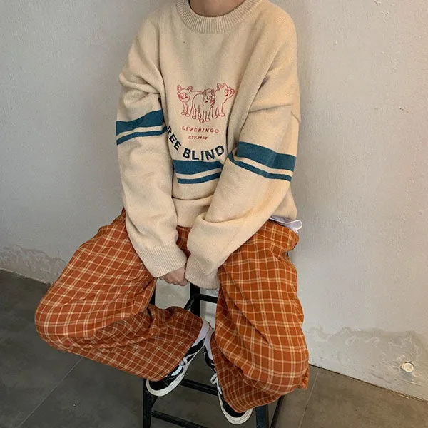 Fashionkova Cozy Up Plaid Trousers