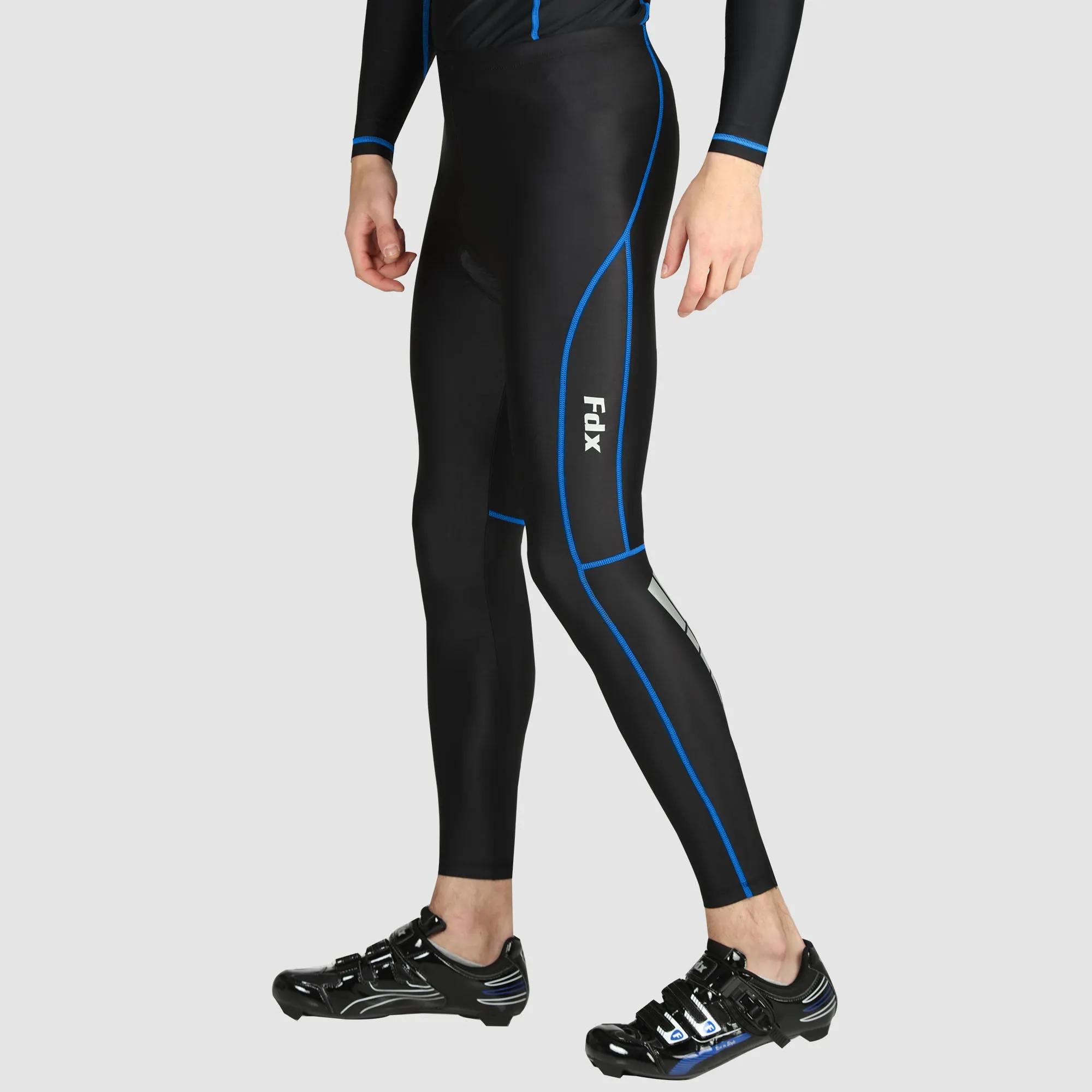 Fdx Heatchaser Blue Men's & Boy's Compression Cycling Tights