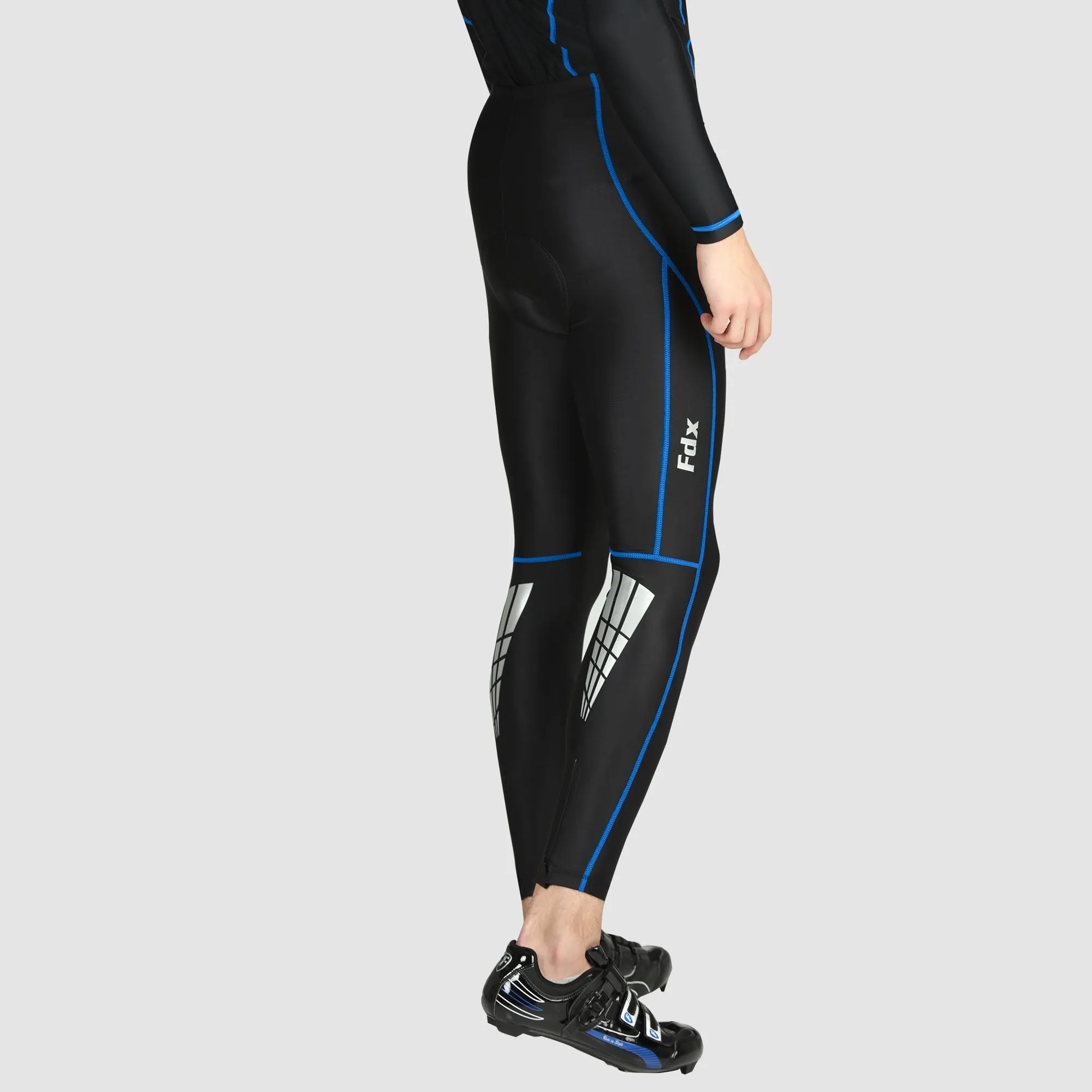 Fdx Heatchaser Blue Men's & Boy's Compression Cycling Tights