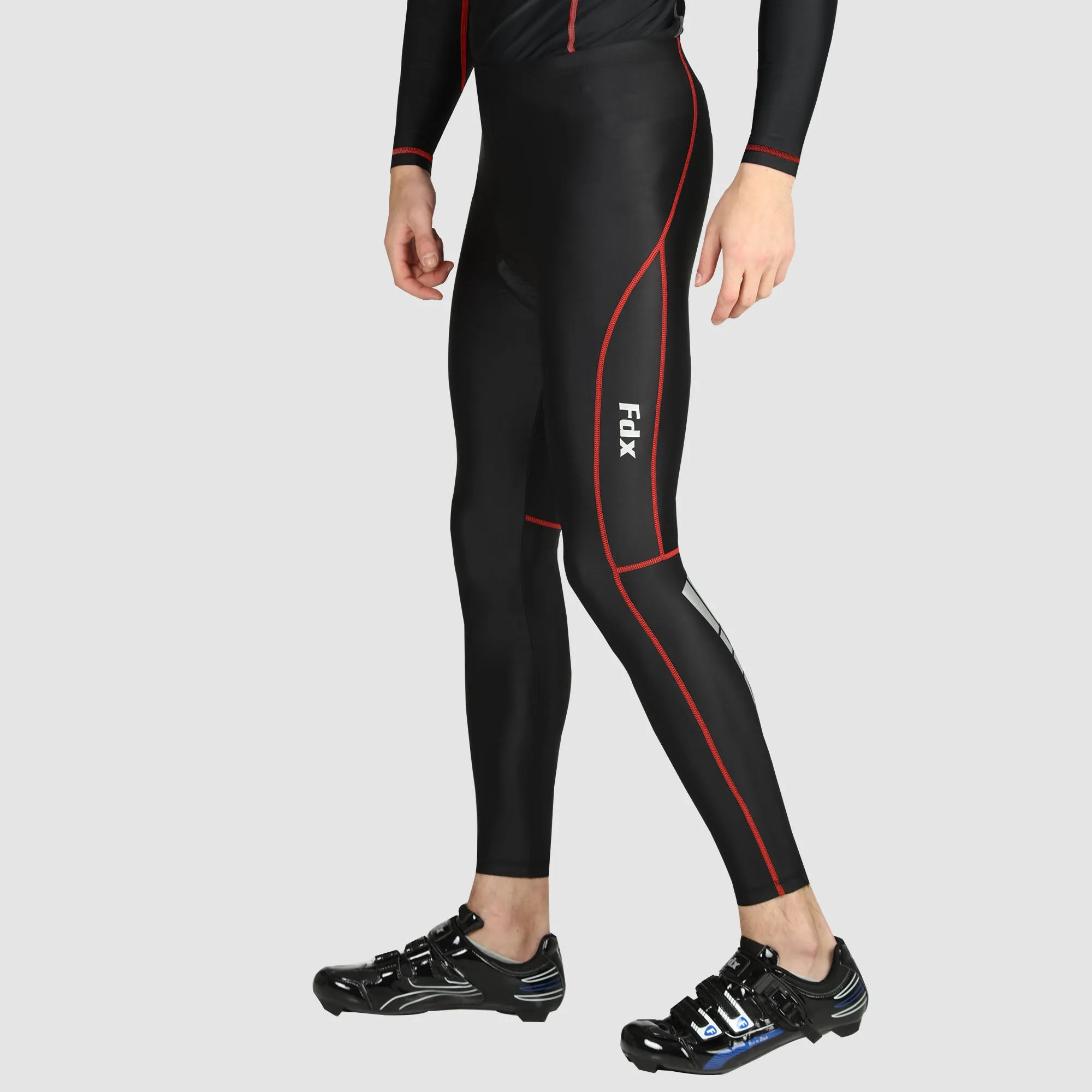 Fdx Heatchaser Red Men's & Boy's Compression Cycling Tights