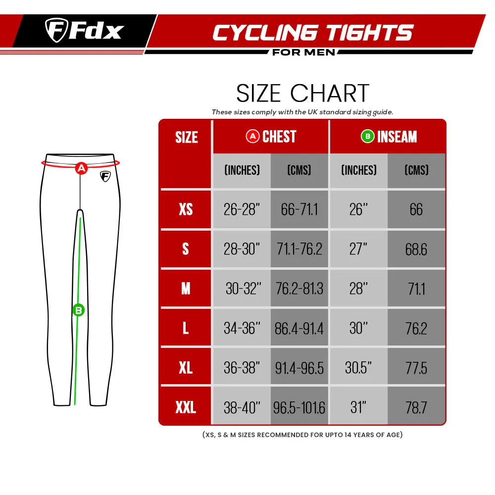 Fdx Heatchaser Red Men's & Boy's Compression Cycling Tights