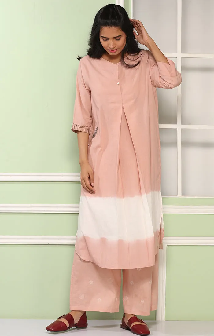 Flamingo Pink Tunic Dress with Pants