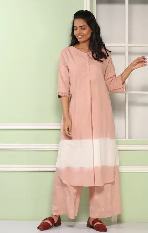 Flamingo Pink Tunic Dress with Pants