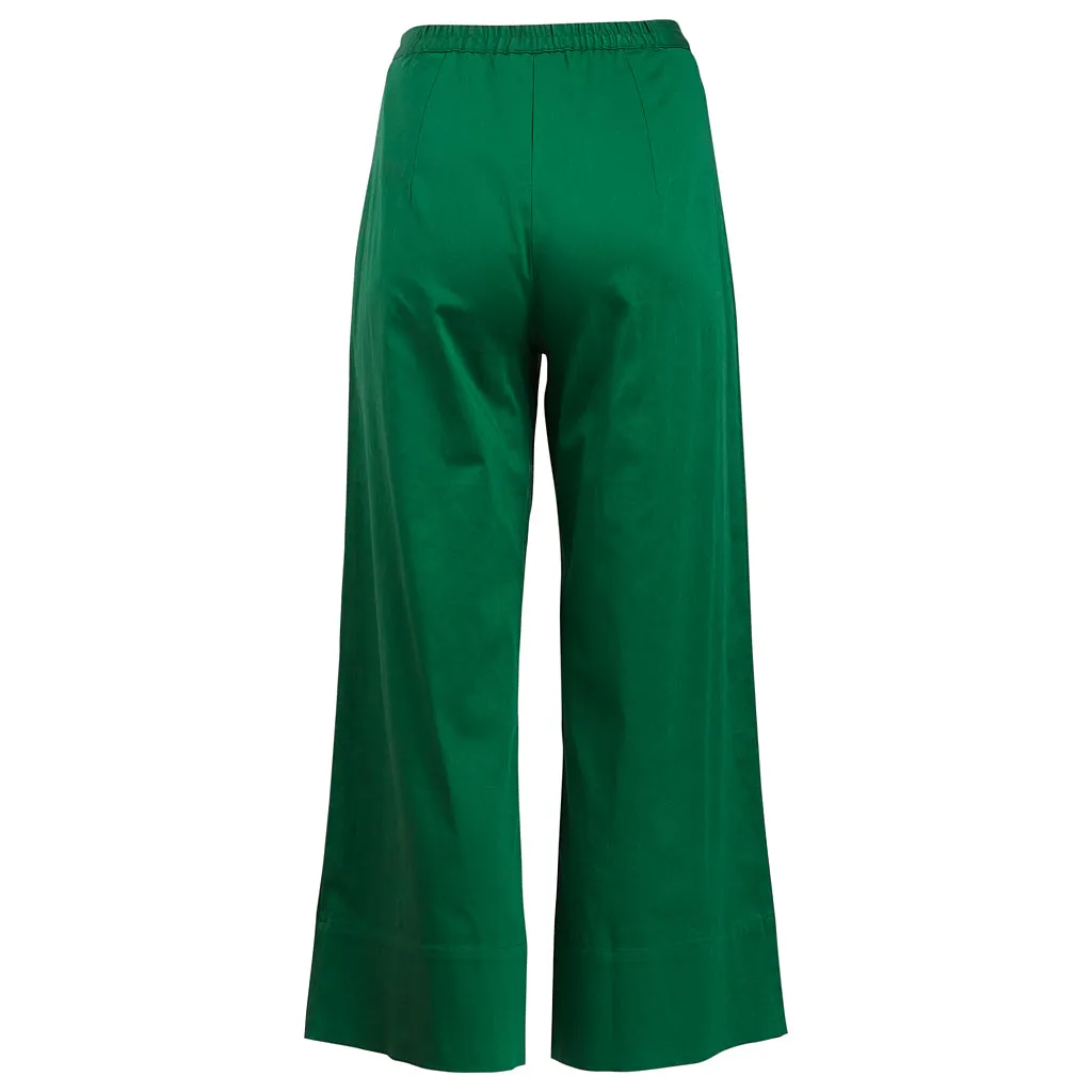 Forest Green High Waisted Trousers