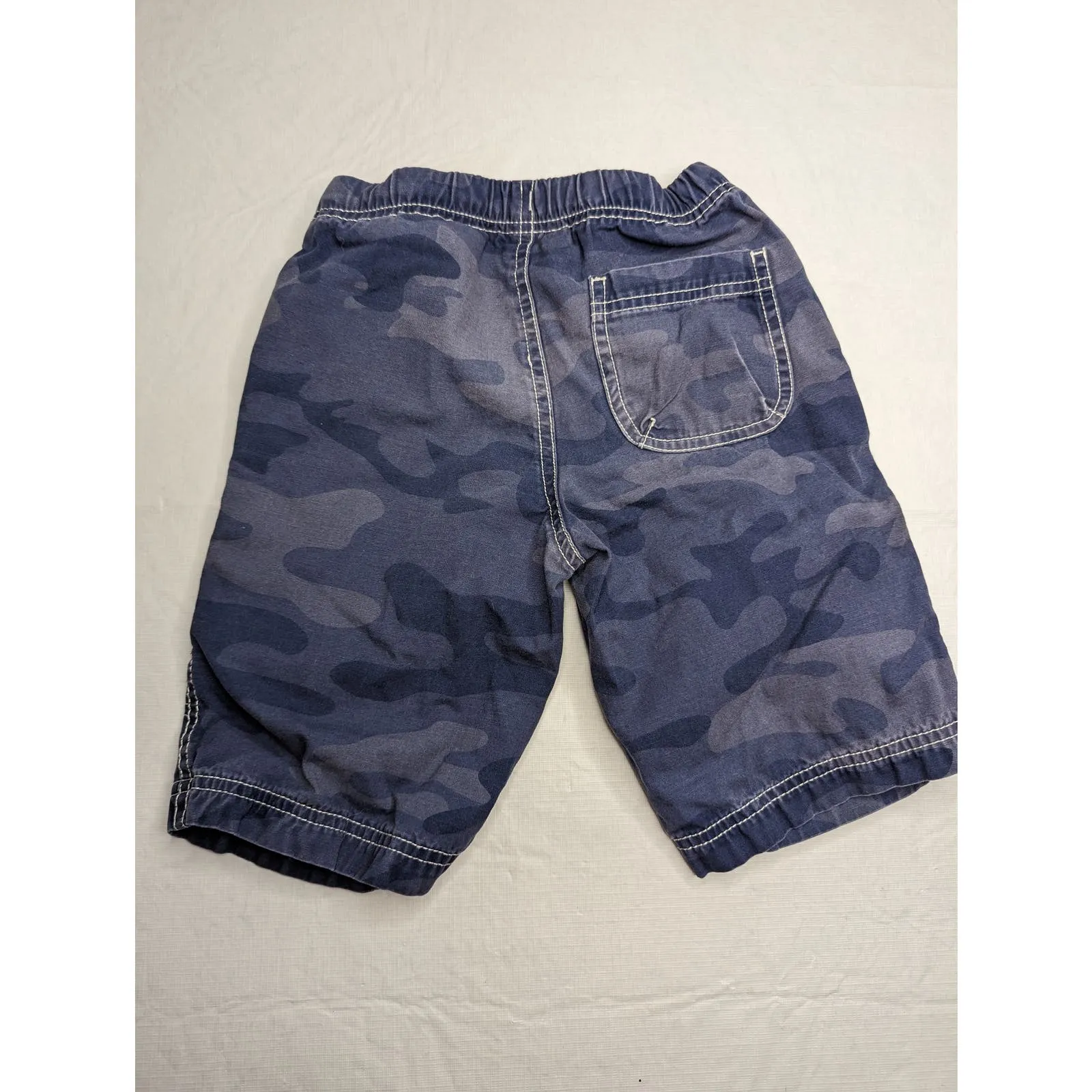 Hanna Andersson Boys Explorer Canvas Pocket Cargo Shorts 100 Size 4 Army Blue