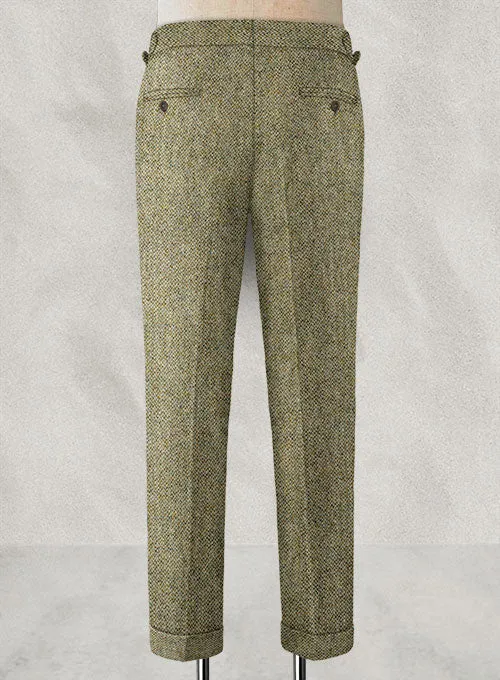 Harris Tweed Barley Brown Highland Trousers