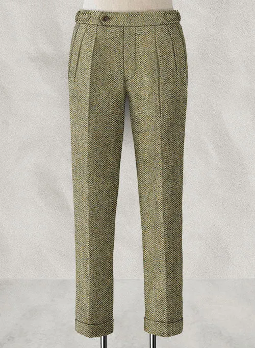 Harris Tweed Barley Brown Highland Trousers