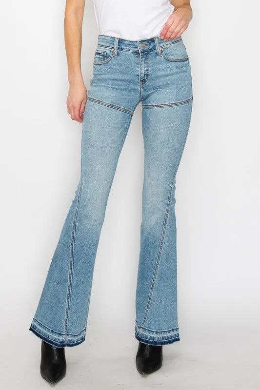 High Rise Skinny Flare Jeans