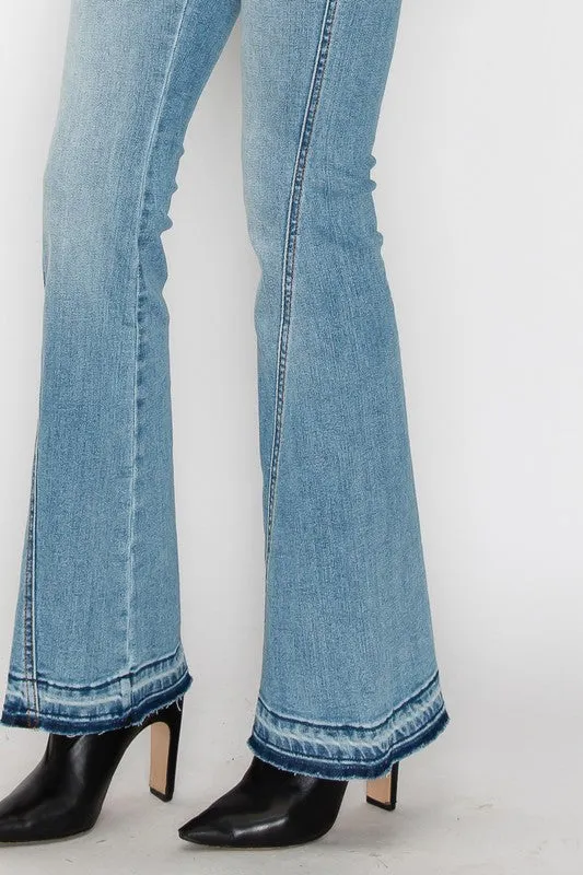 High Rise Skinny Flare Jeans