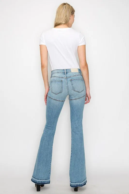 High Rise Skinny Flare Jeans