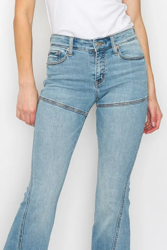 High Rise Skinny Flare Jeans