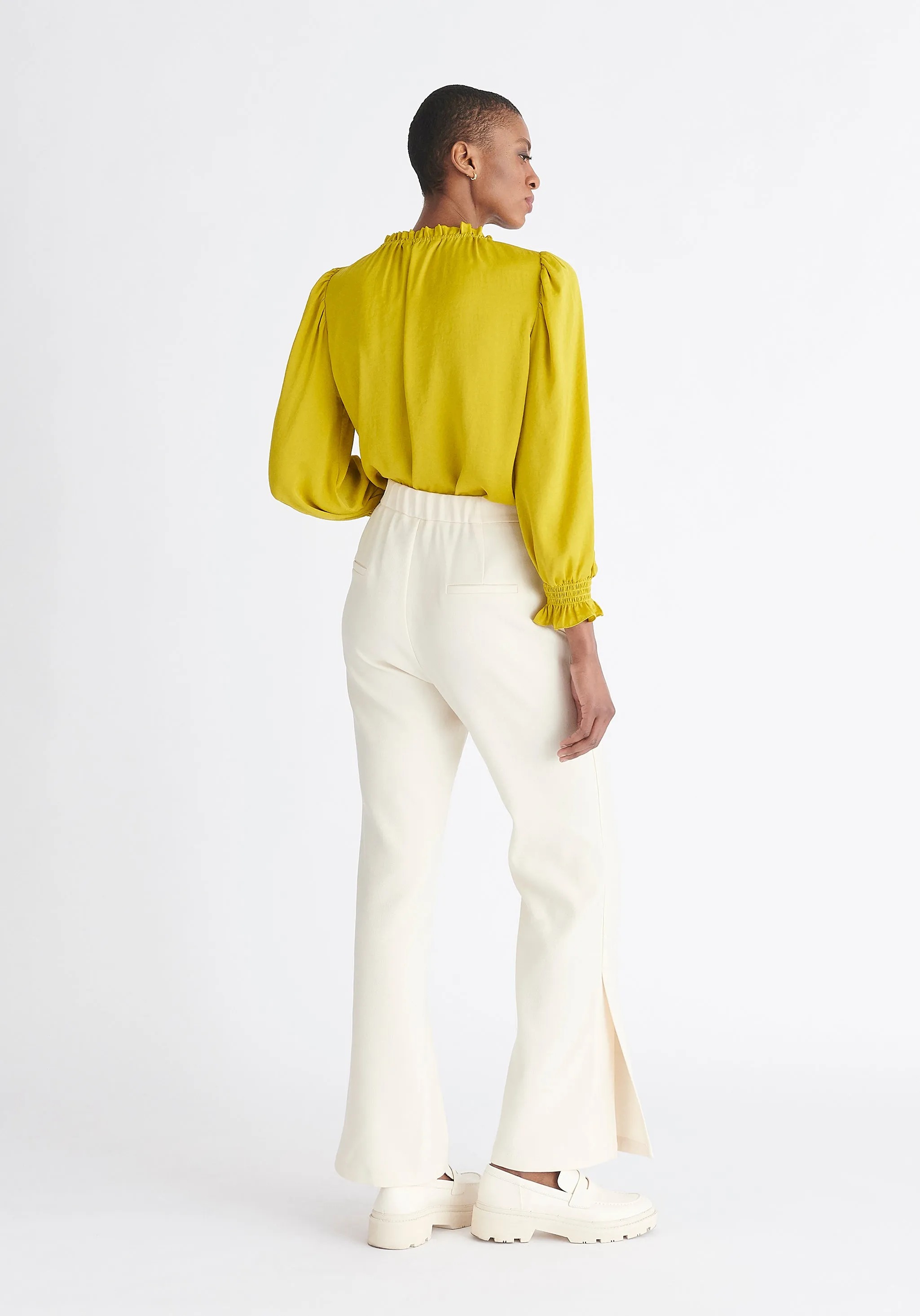 High Waist Flare Trousers