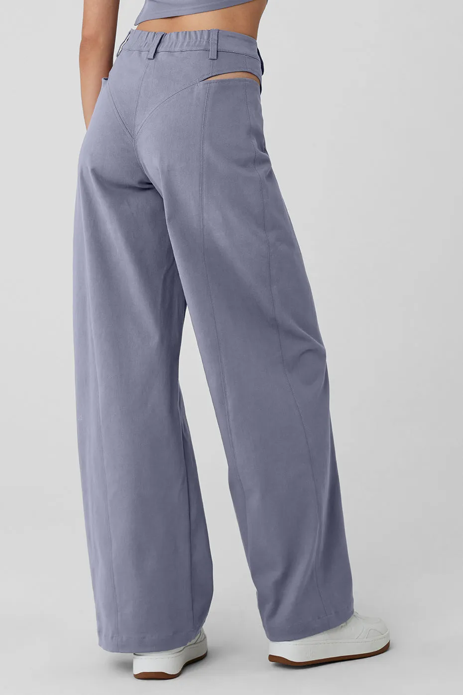 High-Waist Risk Taker Trouser - Fog