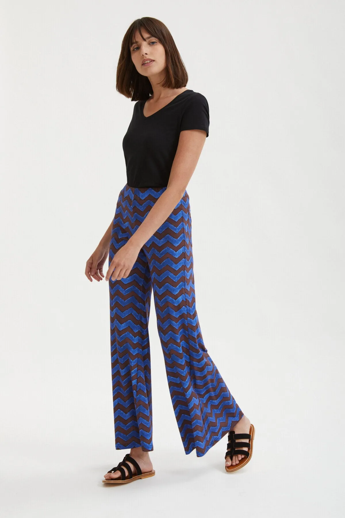 High waisted trousers