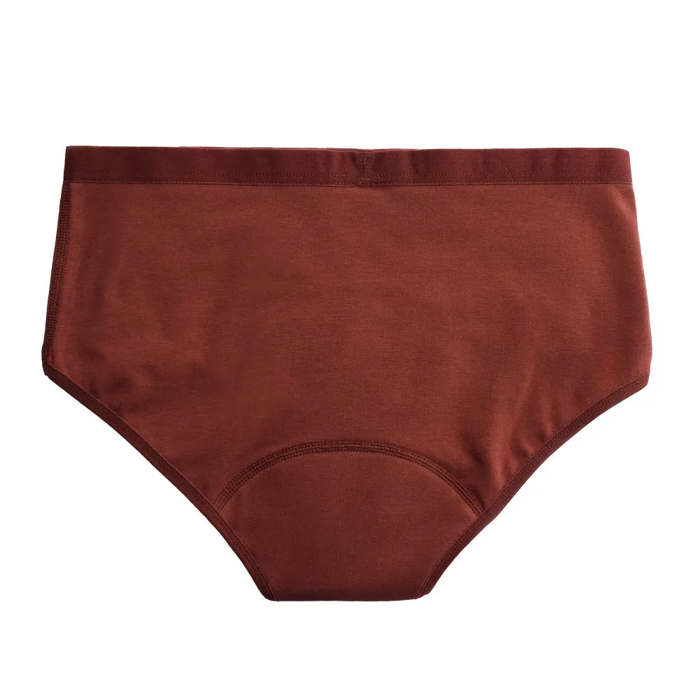 Imse Vimse Hipster Light Flow Period Pants - Rusty Bordeaux