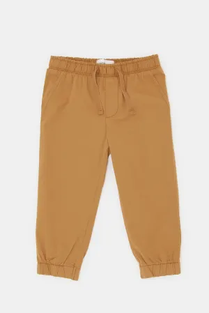 Infant Boys Brown Chino Jogger