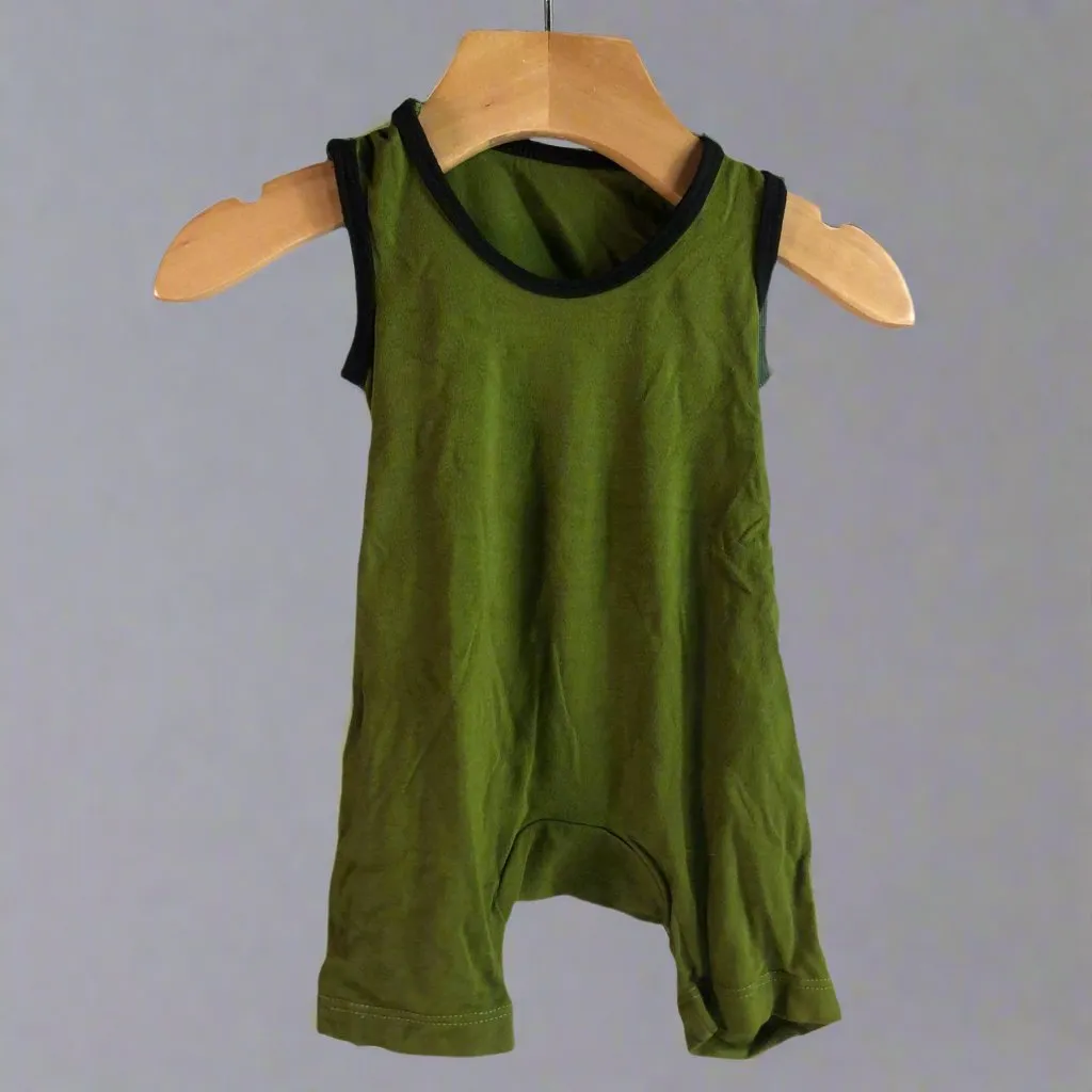 Infant Hand-dyed Sleeveless Baby Rompers | MoonEaze™