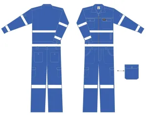 ingco WUS03180 Work Uniform coverall | blue