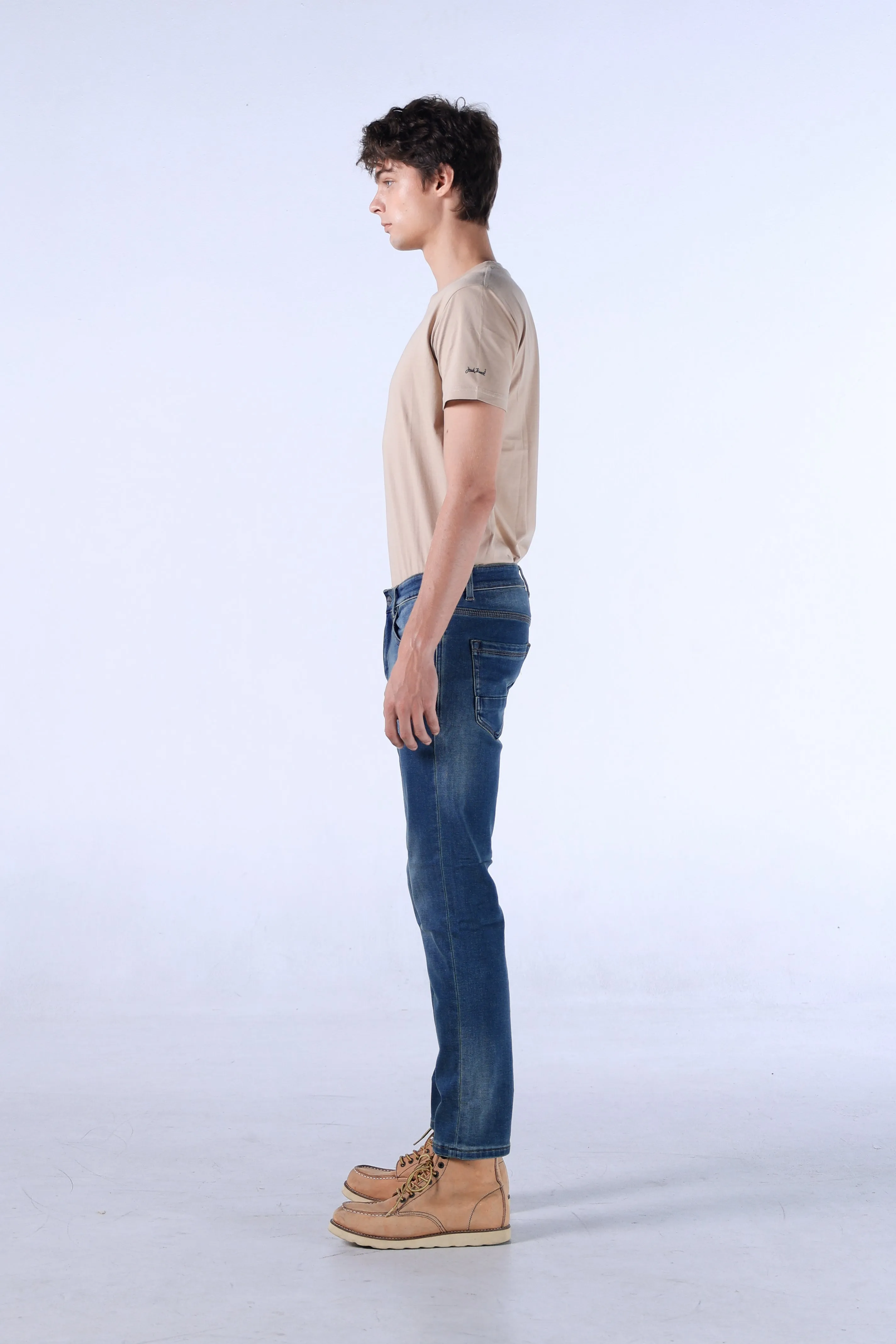 Jack Russel - Men Jeans - Handwerk J-659 Slim Fit Ash Blue Rust Fade