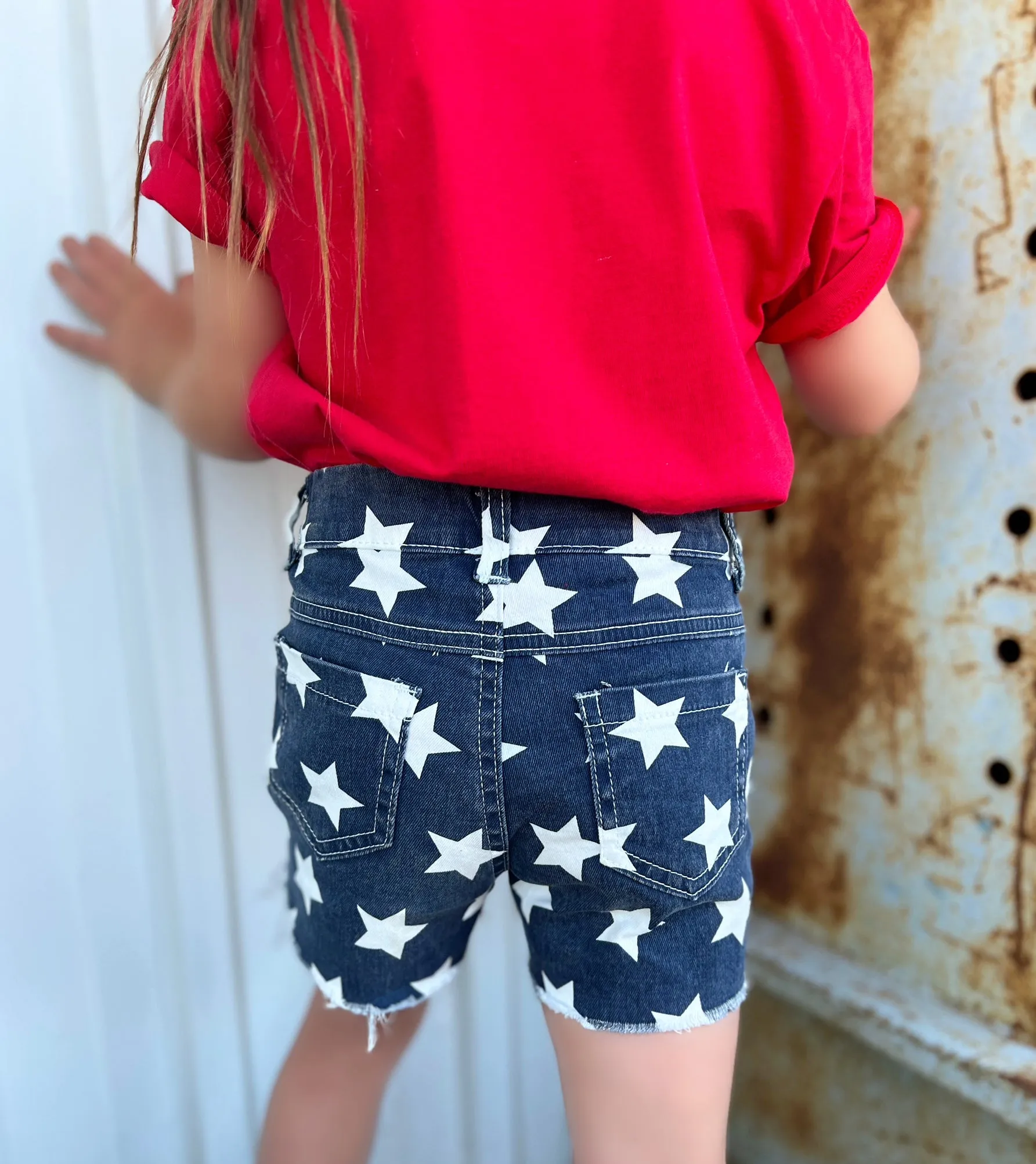 KIDS Stars & Stripes Denim Shorts*