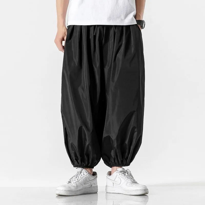 Loose Casual Cropped Trousers