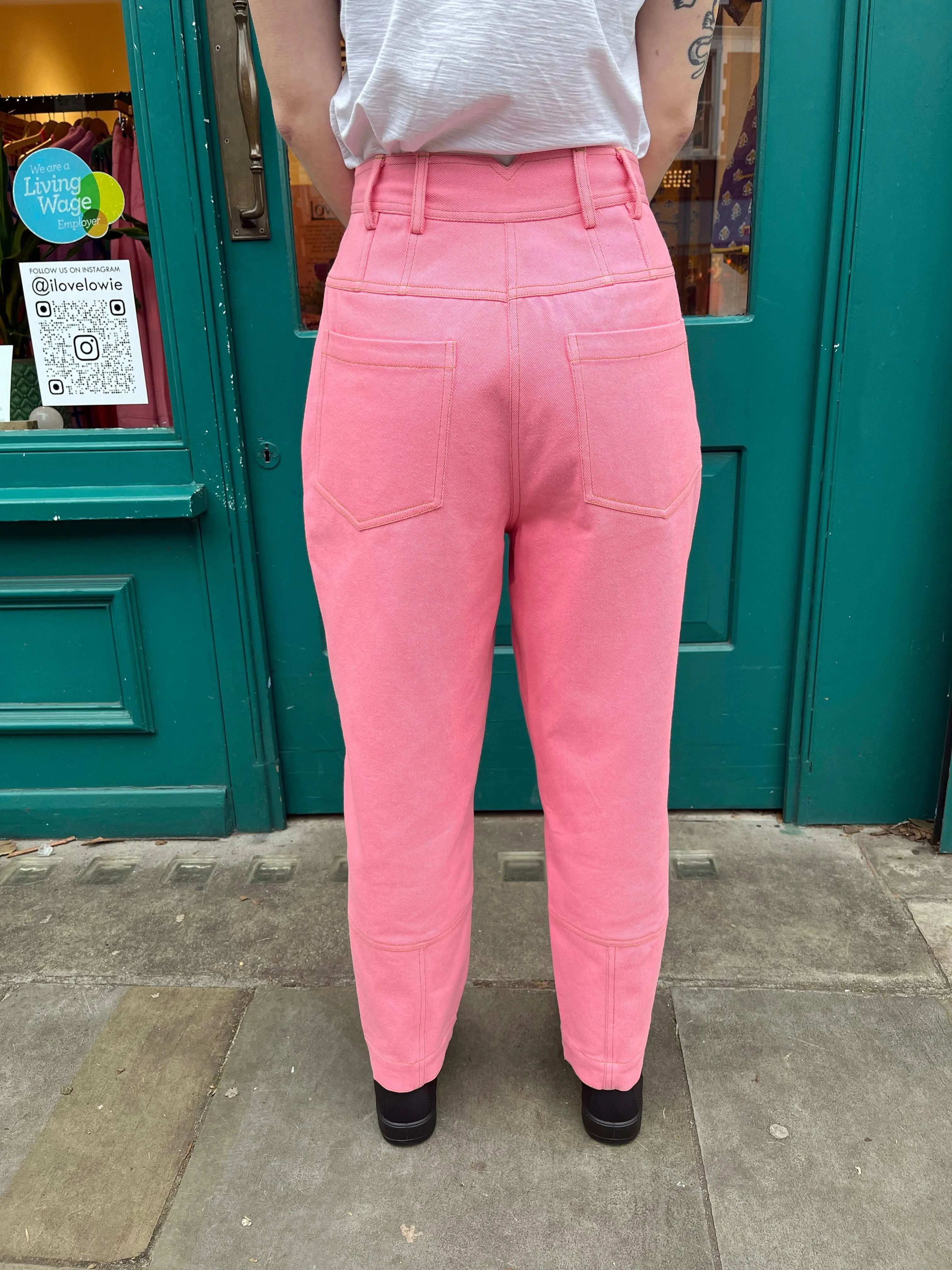 Lowie Drill Bubblegum 5 Button Trouser