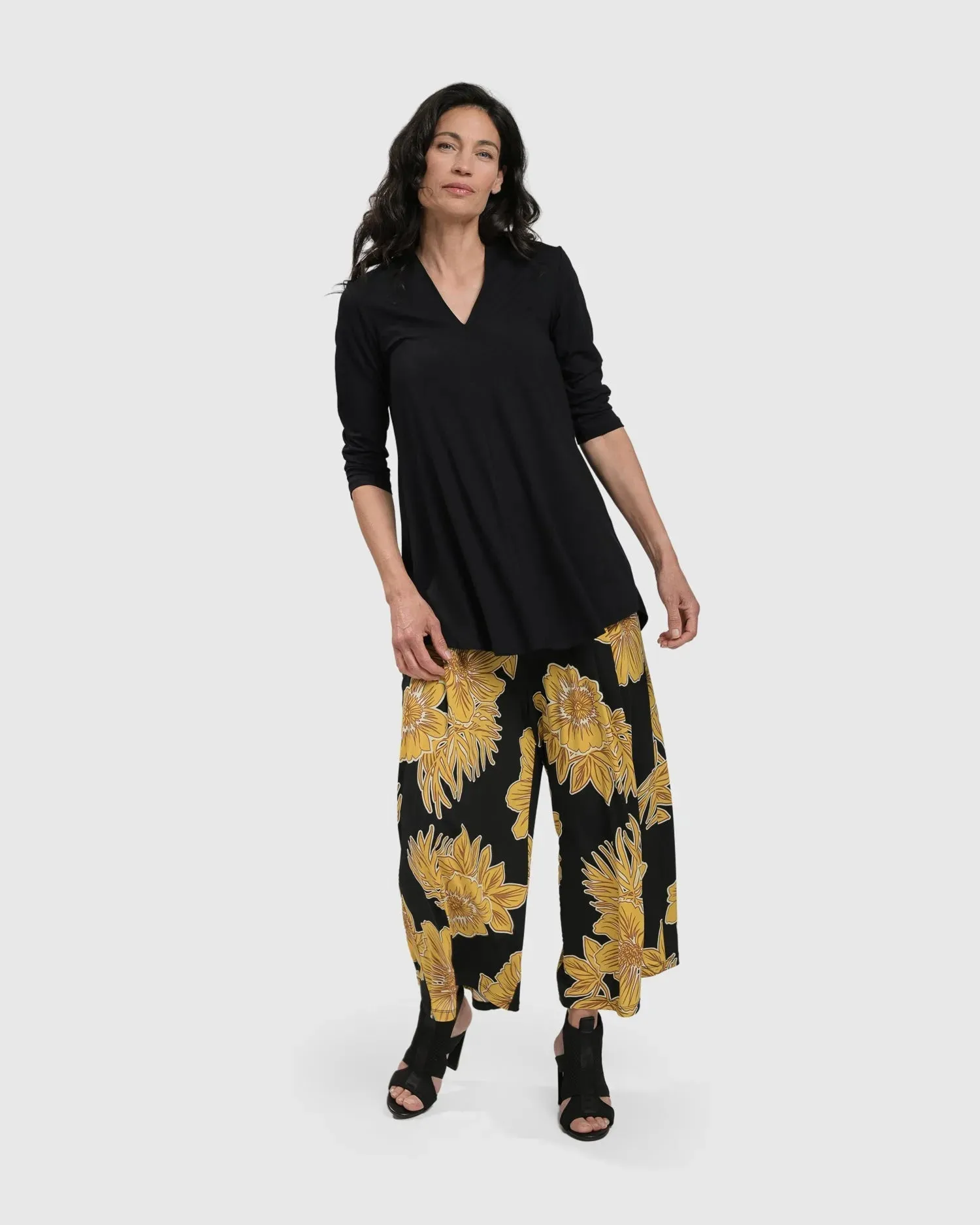 LUAU PALAZZO PANTS, GOLD