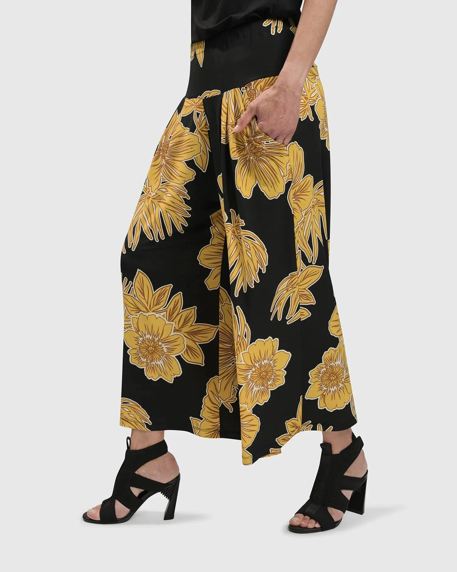 LUAU PALAZZO PANTS, GOLD